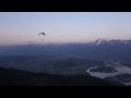 Evening glassoff paragliding