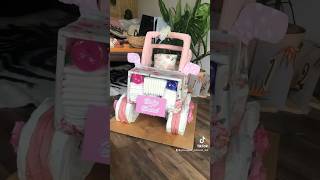 DIY Diaper Jeep #diyvideo #diapergift #babyshowergifts #babyshowerdiy