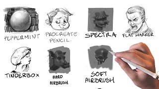 What Are The Best Procreate Default Brushes Youtube