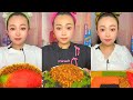 Extreme Colorful Snack ASMR Mukbang | Spicy Crunchy Egg Mix & Chinese Eating Sounds #303