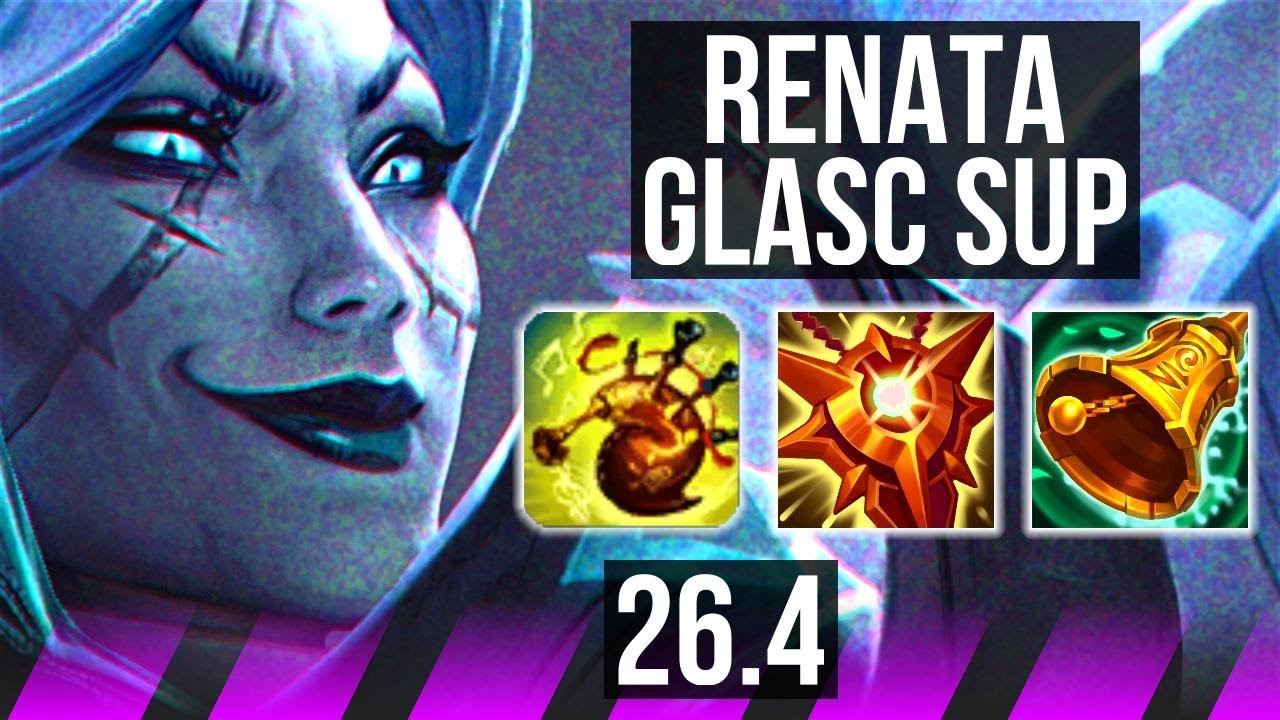 RENATA GLASC & Sivir vs MILIO & Jinx (SUP) | 5k gold comeback | KR Grandmaster | 26.4