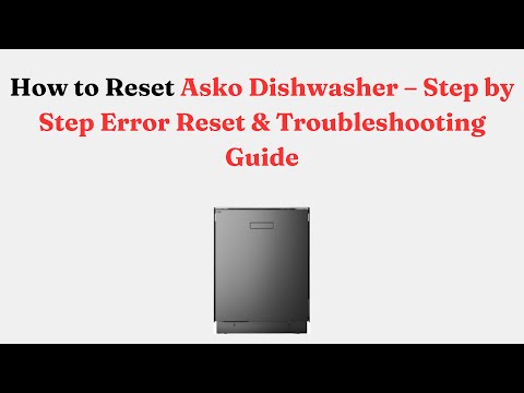 Asko Washer Code F1: Quick Fixes to Save Your Laundry Day