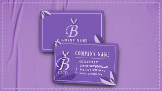 تصميم كارت فيزيت بالفوتوشوب carte de visite Business Card