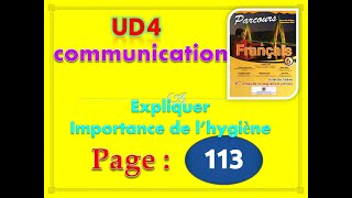 parcours français 6ème année primaire 2020 page 113 parcours 6AEP UD4 communication p 113