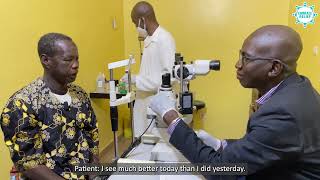 Meet Abdramane, the 40,000th person to receive free cataract surgery