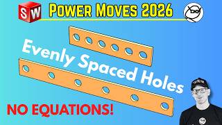 How to EQUALLY Space Patterns in SOLIDWORKS (No Math Required!)