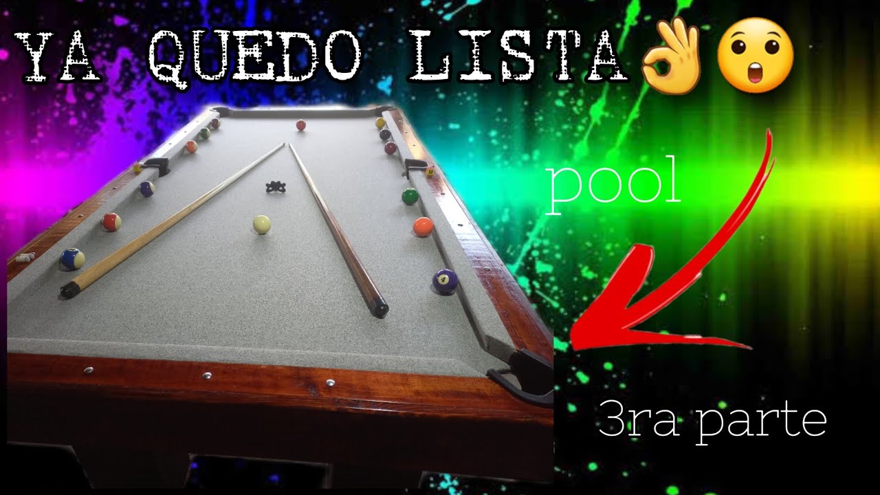 COMO HACER UNA MESA DE BILLAR POOL||3RA PARTE|| COMO BARNIZAR Y APLICAR PAÑO||TOMASVB