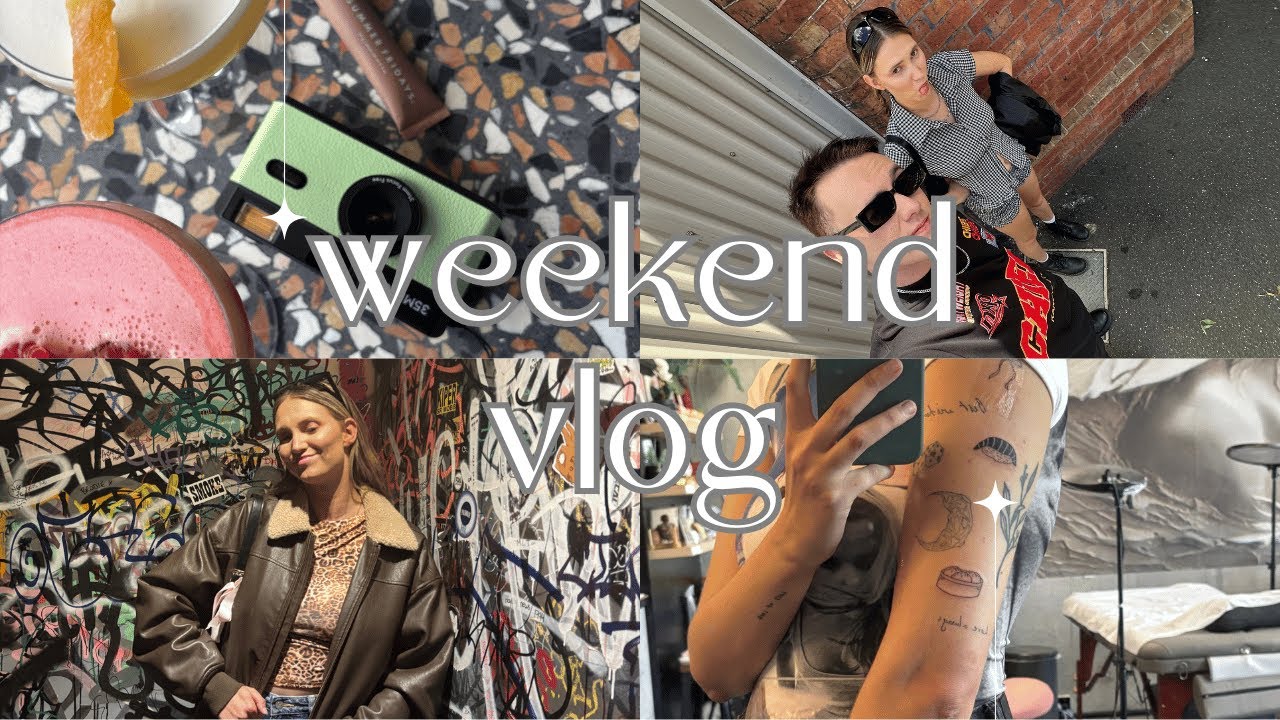a cheeky weekend in melbourne 🍾🎧✨ | laneway festival, tattoos, and more!