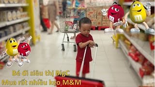 BÉ ĐI SIÊU THỊ MUA SẮM - Mua Rất Nhiều Kẹo M&M tại BigC - Video Cho Bé Cực Vui Nhộn - HT BabyTV