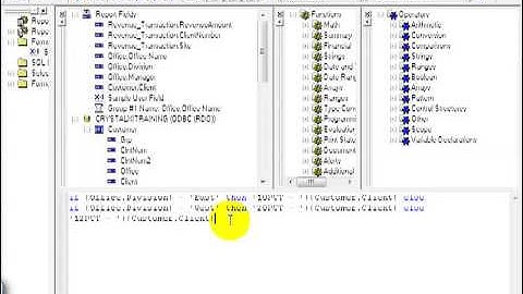 66 Crystal ReportsXI  Filtering Data    Filters   Database vs  User Fields