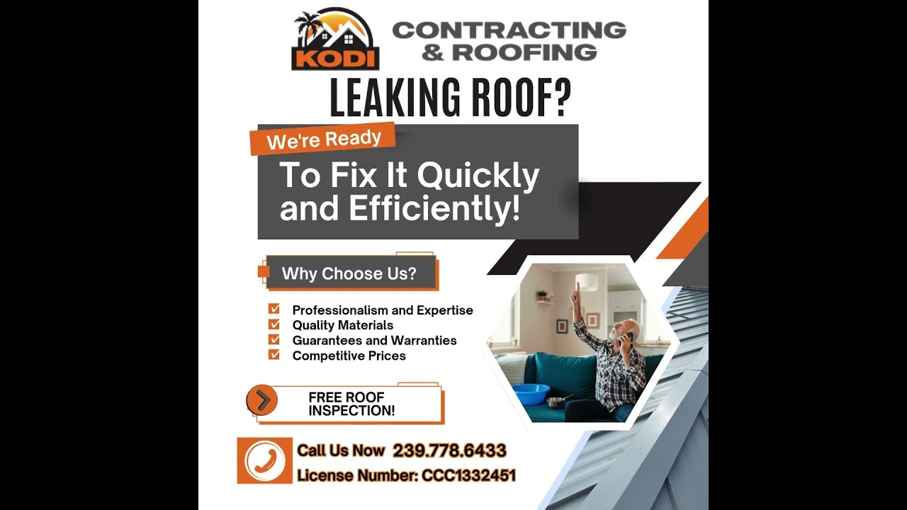 Roof Leak Repair in Naples, Fl ‍Leaks: Leaks in Your Roof cause more damage. Emergency Roof Repair