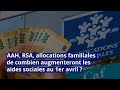 Aah rsa allocations familiales  de combien augmenteront les aides sociales au 1er avril 