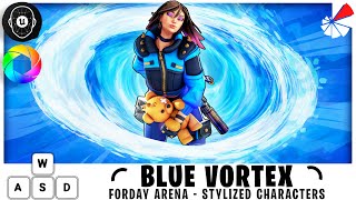 Blue Vortex – Stylized Sci-Fi Shooter Girl