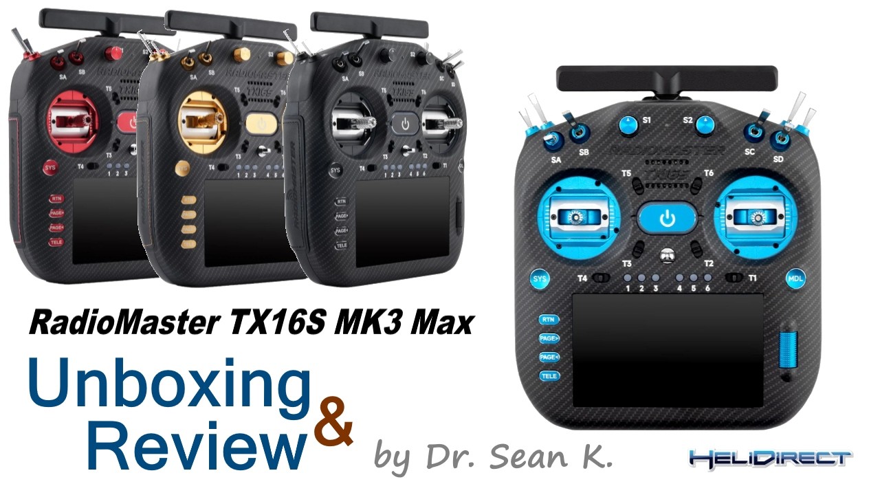 Распаковка и обзор нового радиоприемника RadioMaster TX16S MK3 от доктора Шона К.!