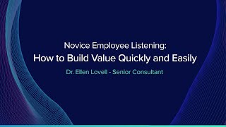 Novice Employee Listening - VIC2020