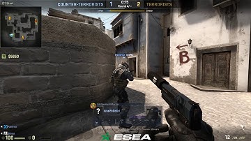CS:GO - The "whats?"... 1v2 ninja defuse... December 12 2017 r3 esea match 12000322