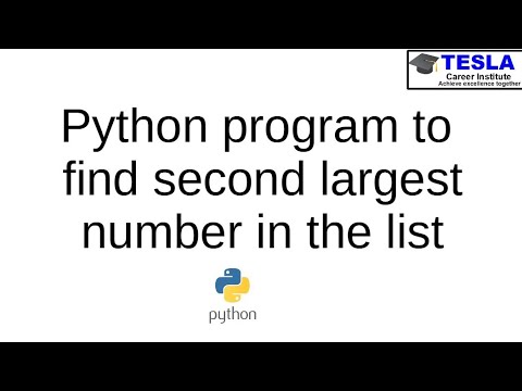 Python program to find second largest number in the list