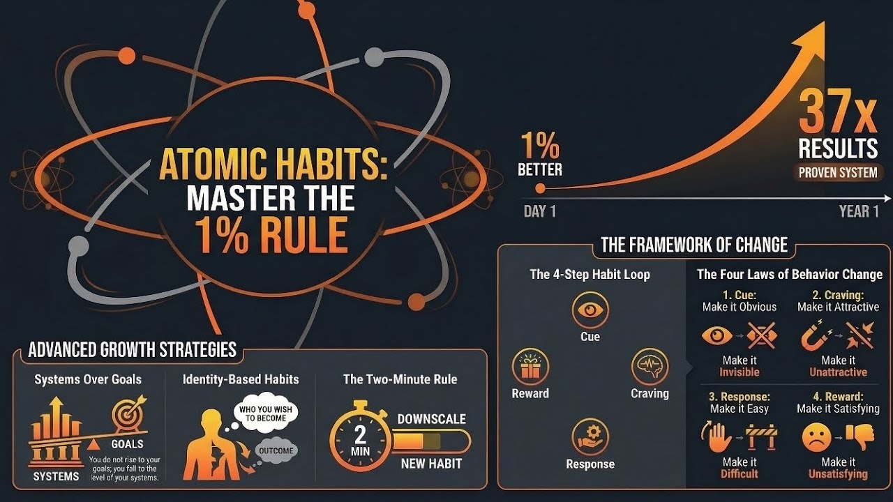 Atomic Habits Summary | 4 Rules to Build Good Habits and Break Bad Ones ...