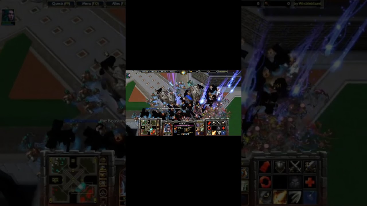 Warcraft 3 Footmen Frenzy! Priestess Starfall #shorts