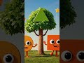Circle, Square and triangle too #funnytree #tree #youtubeshorts #shorts