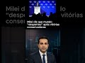 Milei diz que mundo “despertou” após vitórias conservadoras