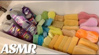✨🌷 ASMR All Lavender Cleaners Mix 🌷✨ Satisfying Sponge Squeezing Stress Relief / Sleep Aid