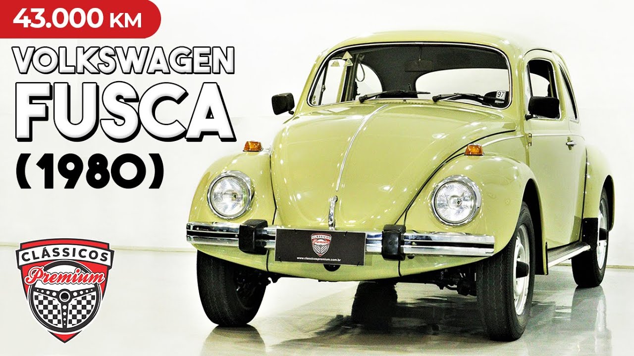 VW Fusca 1300 L (1980) - 43 mil km - Totalmente original - Clássicos Premium