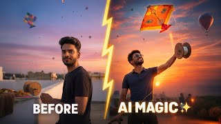 Ai Magic ✨ Turn Normal Photo Into Cinematic Makar Sankranti Video | Makar Sankranti Trend screenshot 2