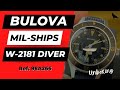 BULOVA MIL-SHIPS-W-2181 Diver Watch UNBOXING| Ref: 98A266, Automatic, 200 m DIVE watch