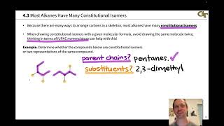 Isomerism and Stability of Alkanes
