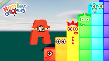 Alphabet Lore A Jump and Count Numberblocks Step Squad 1-50