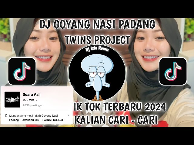 DJ GOYANG NASI PADANG VIRAL TIKTOK TERBARU 2024-GOYANG NASI PADANG EXTENDED MIX TWINS PROJECT class=