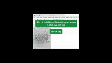 Tách dữ liệu thành cột trong #Excel #trending #PTech #trendingshorts
