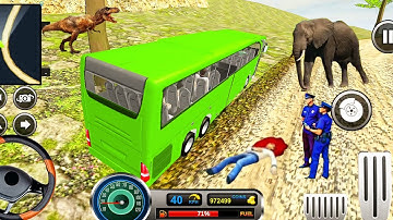 Real Uphill Offroad Bus Driving Simulation 2022 - Android Gameplay