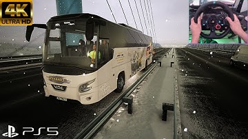REALISTIC SNOW DRIVE | Fernbus Simulator  PS5 | Logitech G29 Steering Wheel Gameplay
