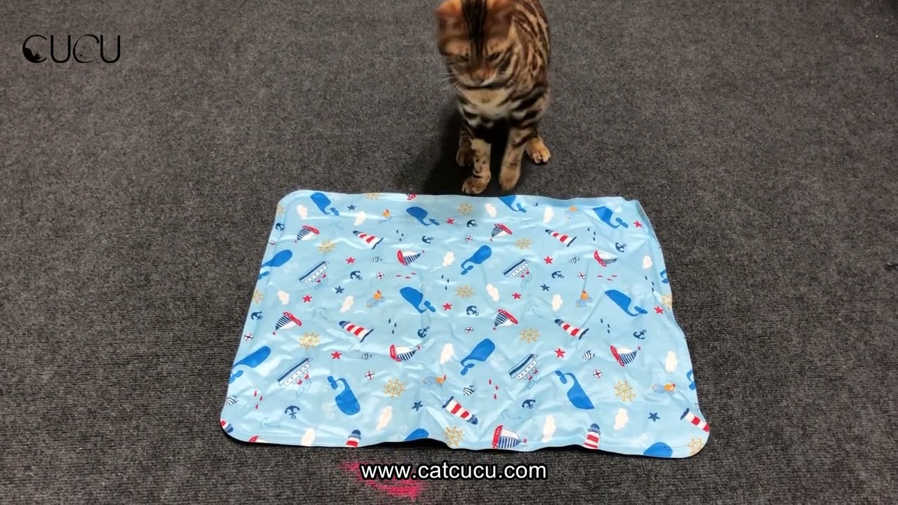 CUCU Whale Sailing Boat Cat Cooling Mat CM02, Manufacturer Direct, High Quality, Good Price