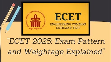 "Master ECET: Subject-Wise Weightage & Exam Format Breakdown"