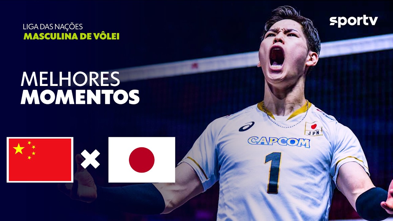CHINA 1 X 3 JAPÃO | MELHORES MOMENTOS | LIGA DAS NAÇÕES MASCULINA DE VÔLEI 2026 | sportv