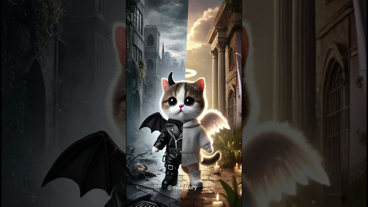 ANGEL CAT PK DEVIL CAT