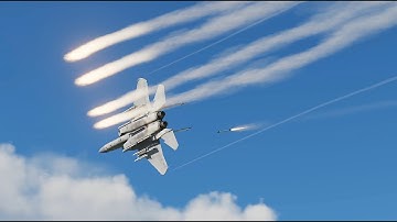 F-18 vs F15 | From BVR ended in a dogfight