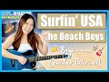 Surfin' USA 🏄🏼 The Beach Boys EASY Guitar Lesson 🎸 Beginner Tutorial | Chords & Strumming + Guide! 📝