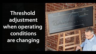 Threshold adjustment when operating conditions are changing