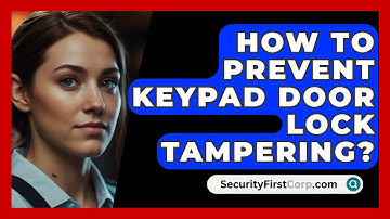 How To Prevent Keypad Door Lock Tampering? - SecurityFirstCorp.com