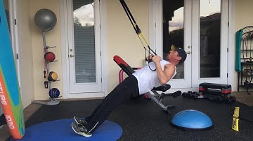 Eccentric TRX row