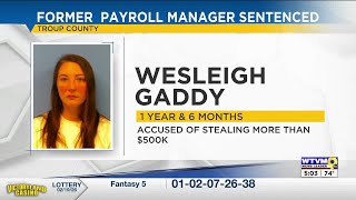 Former Troup County Payroll Manager sentenced