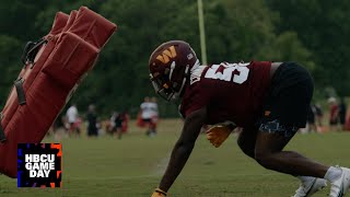 Bowie State football at Washington Commanders mini-camp