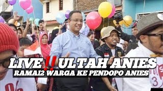 Live Milad Aniesribuan Pendukung Padati Rumah Anies Baswedan