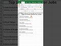 Top 10 Excel Skills For Jobs 🔥
