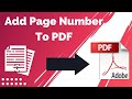 How to Add Page Numbers to PDF without Acrobat || How to Use PDF Page Numbering Online Tool [Latest]