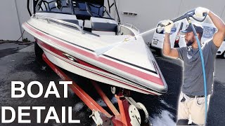 First Time Detailing A Boat  Hunters Mobile Detailing